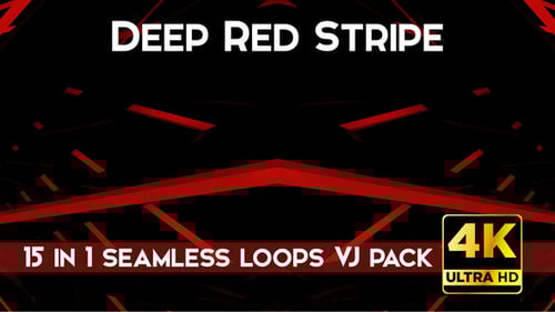 Deep Red Stripe Vj Loops Pack