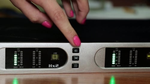 Equipment for Receiving Phone Calls in the Studio at the Radio Station