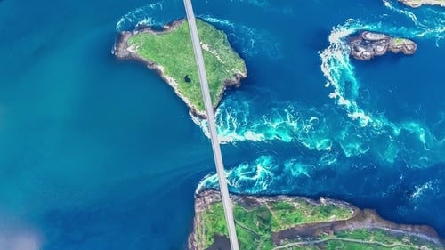 Whirlpools of the Maelstrom of Saltstraumen, Nordland, Norway