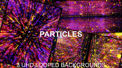 Vibrant Abstract Particle Burst Background