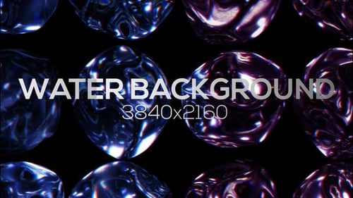 Abstract Fluid Chrome Morphing Loop Background