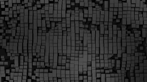 Abstract Geometric Cube Wave Loop Background Animation