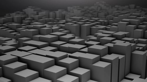 Dynamic Abstract Geometric Cubes Field Loop Animation