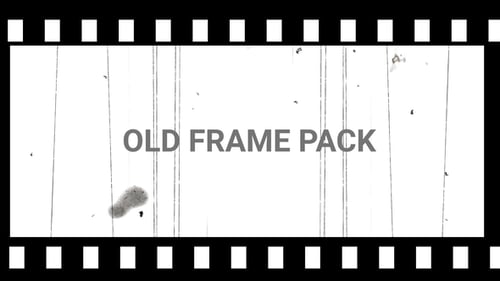 Vintage Film Frame Overlay with Dust and Scratches