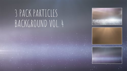 Three Pack Looped Shimmering Particle Light Backgrounds