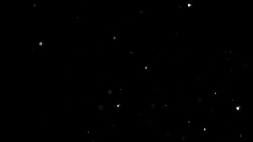 Abstract Water Droplets Ascending on Black Background