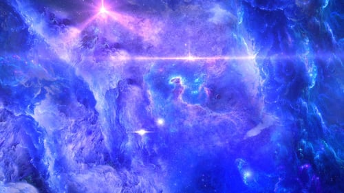 Nebula Starfield Galaxy Fly Through Background Animation