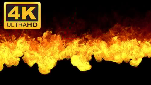 Realistic Fire Element Overlay Animation