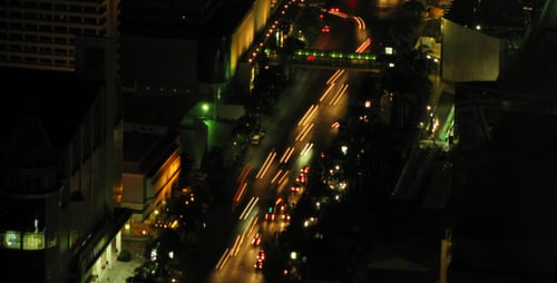 City traffic time lapse zoom 3