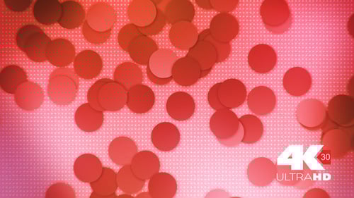Soft Red Circle Dot Background