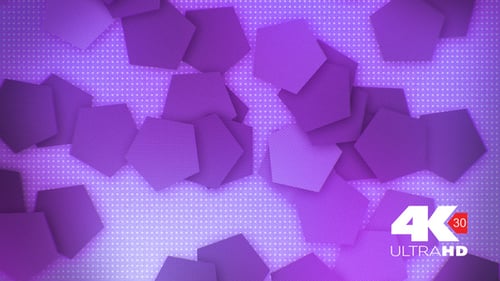 Seamless Looping Abstract Geometric Pentagon Background Animation