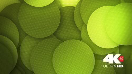 Soft Green Circle Dot Background