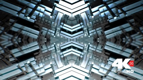 Seamless Looping Geometric Tech Abstract Background