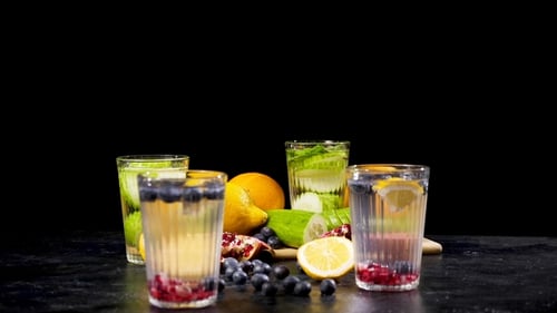 Fruit Infused Water with Fresh Citrus and Berries
