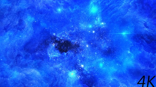 Cosmic Nebula Twinkling Stars Animated Background Loop