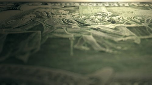 4K 2 Dollar Bill Reverse Close Up Macro Detail 3