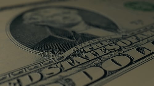 4K 2 Dollar Bill Front Close Up Macro Detail 2