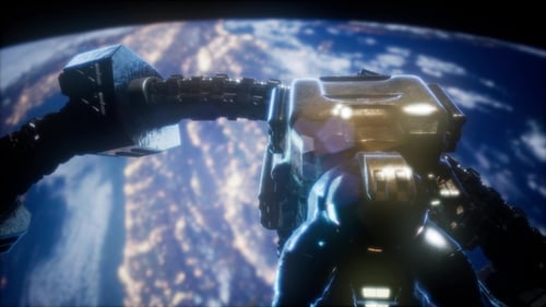 Astronaute et Station spatiale internationale