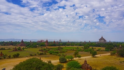 Landscape with Temples in Bagan, Myanmar