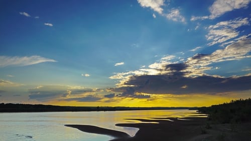 River Sunset Landscape