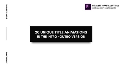 Dynamic Animated Titles Pack with Kinetic Typography