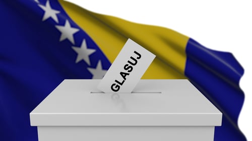 Ballot Box with Bosnia and Herzegovina
