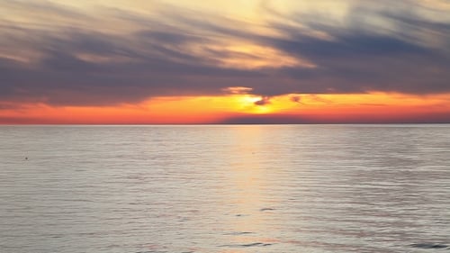 Sunset Over Sea