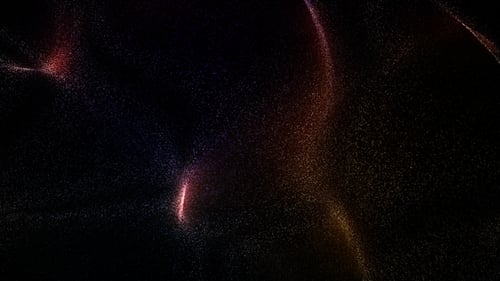 Dynamic Flowing Particle Wave Trails Abstract Background