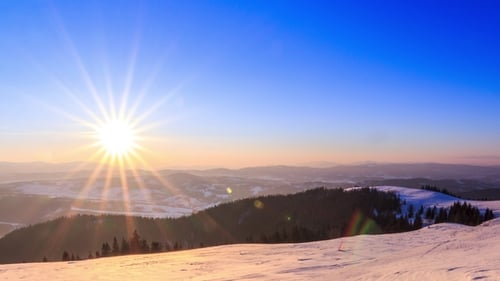 Winter Mountain Landscape