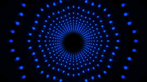 Blue Lamps Tunnel