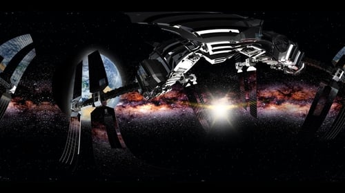 International Space Station Orbiting Earth in Virtual Reality
