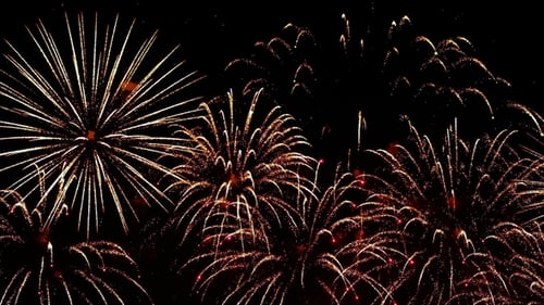 Colorful Fireworks Exploding in the Night Sky. Celebrations and Events in Bright Colors