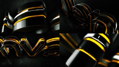 Elegant 3D Glowing Lines Logo Reveal