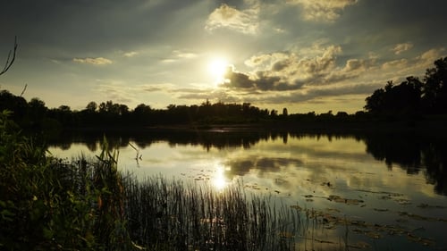 River Sunset Beautiful Landscape