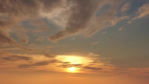Beautiful Tropical Sky at Sunset