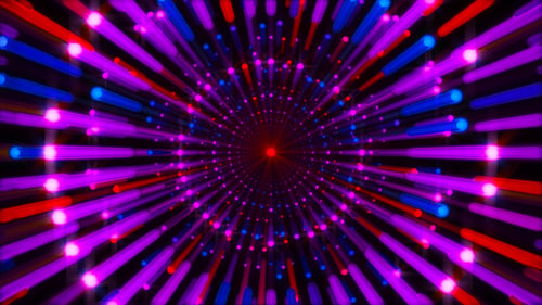 Neon Dotted Lines