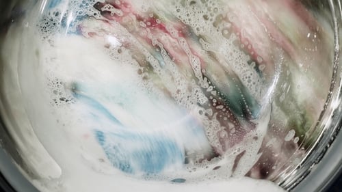 Washing Clothes in the Washing Machine
