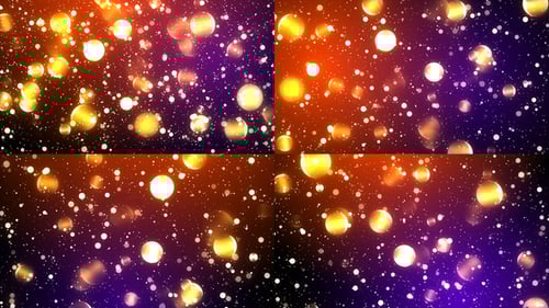 Abstract Glowing Bokeh Particles Festive Celebration Background