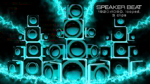 Speaker Beat VJ Pack
