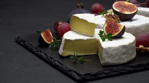 Variety of Cheese with Fruit and Nuts