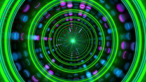 Neon Rings Tunnel