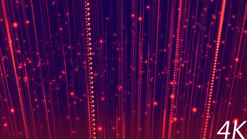 Abstract Digital Particle Lines Upward Motion Background