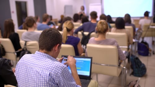 Business People Seminar Conference Meeting Office Training Concept