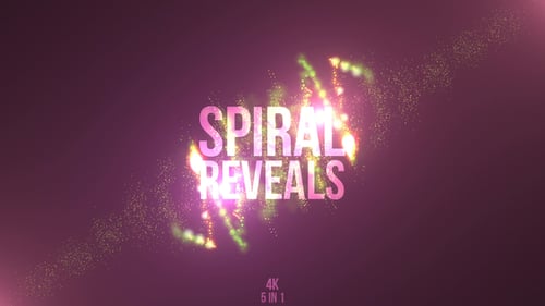 Abstract Energetic Particle Stream Reveal Animation