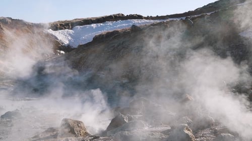 Smoke From Geysers