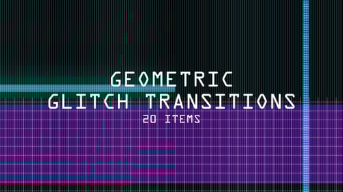 Geometric Glitch Video Transitions