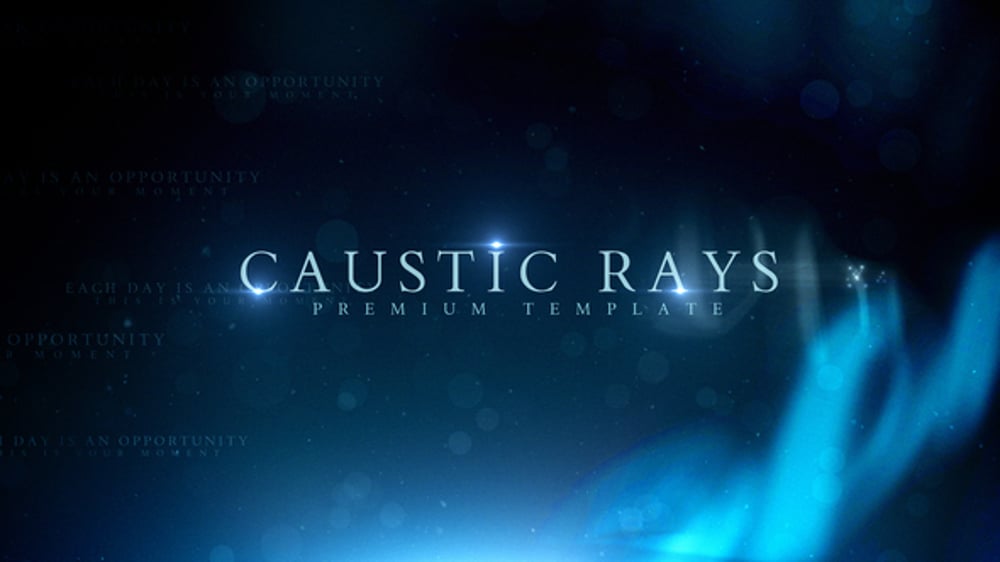 Caustic Rays Titles, Titles ft. luxury opener & diamond - Envato
