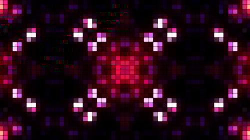 Animated Geometric Light Grid Patterns Background Loop