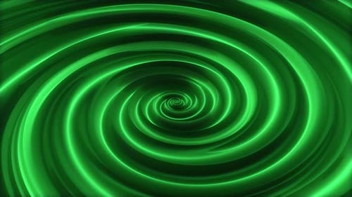 4K Abstract Green Spiral Background