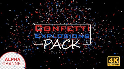 Dynamic Falling Confetti Overlay Pack for Celebrations